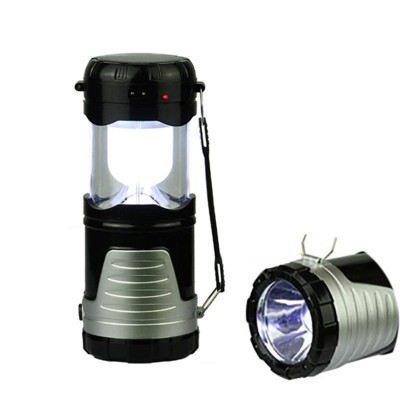 2 in 1 portable outdoor telescopic led 18650 battery adventure camping lantern