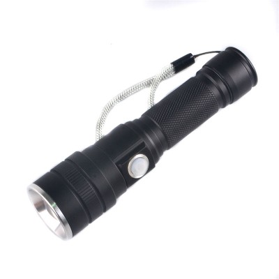 super bright tactical led usb rechargeable torch waterproof zoom flashlight