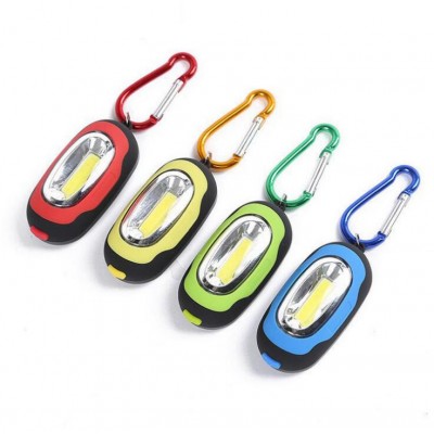 Promotion Key Ring With Cob Flashlight Magnet Emergency Mini Working Flashlight Keychain Light