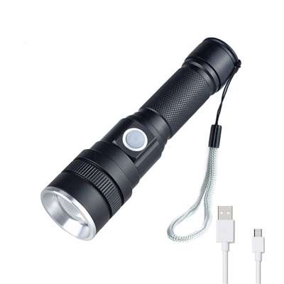 Tactical Torch Lantern Light 1000 Lumens Usb Rechargeable Flashlight High Lumens Super Bright Waterproof