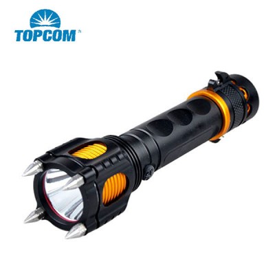 Self Defense Production Attack Head Torch High Power Tactical Police LED Flashlight Torch Light with Personal Audible Alarm