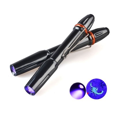 portable powerful waterproof blacklight 395nm uv aluminum alloy torch led pen light