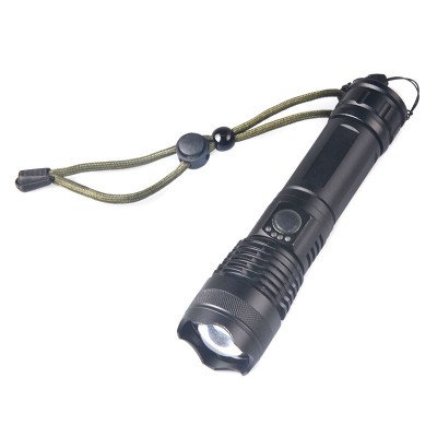 zoom led xhp p50 most powerful usb rechargeable flashlight with power indicator