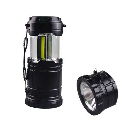 multifunctional waterproof battery outdoor pop up cob led camping lantern flashlight