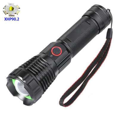 Professional XHP90.2 Led Flashlight 20000 Lumens Tactical Explosion Proof 26650 Torch Led Flashlight Powerbank