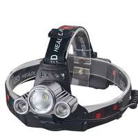 2000lm 3LED Mining Hunting Rechargeable LED Head Lamp_LED Headlamp Flashlight