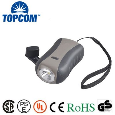 3 Modes Light Plastic Dynamo Hand Crank Torch Light