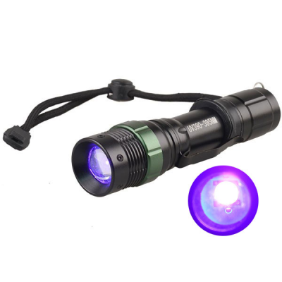 Lampe Torche Blacklight Powerful Zoom UV Flashlight Torch AAA Battery High Quality