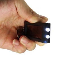 Portable 3 in 1 40mAh Lihtium Battery LED Keychain Solar Flashlight